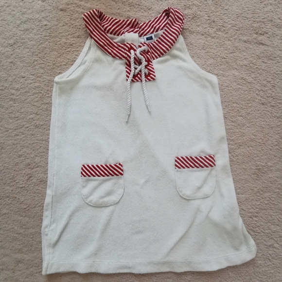 2/25 Janie and Jack  STRIPED TRIM COVER-UP - Picture 4 of 12